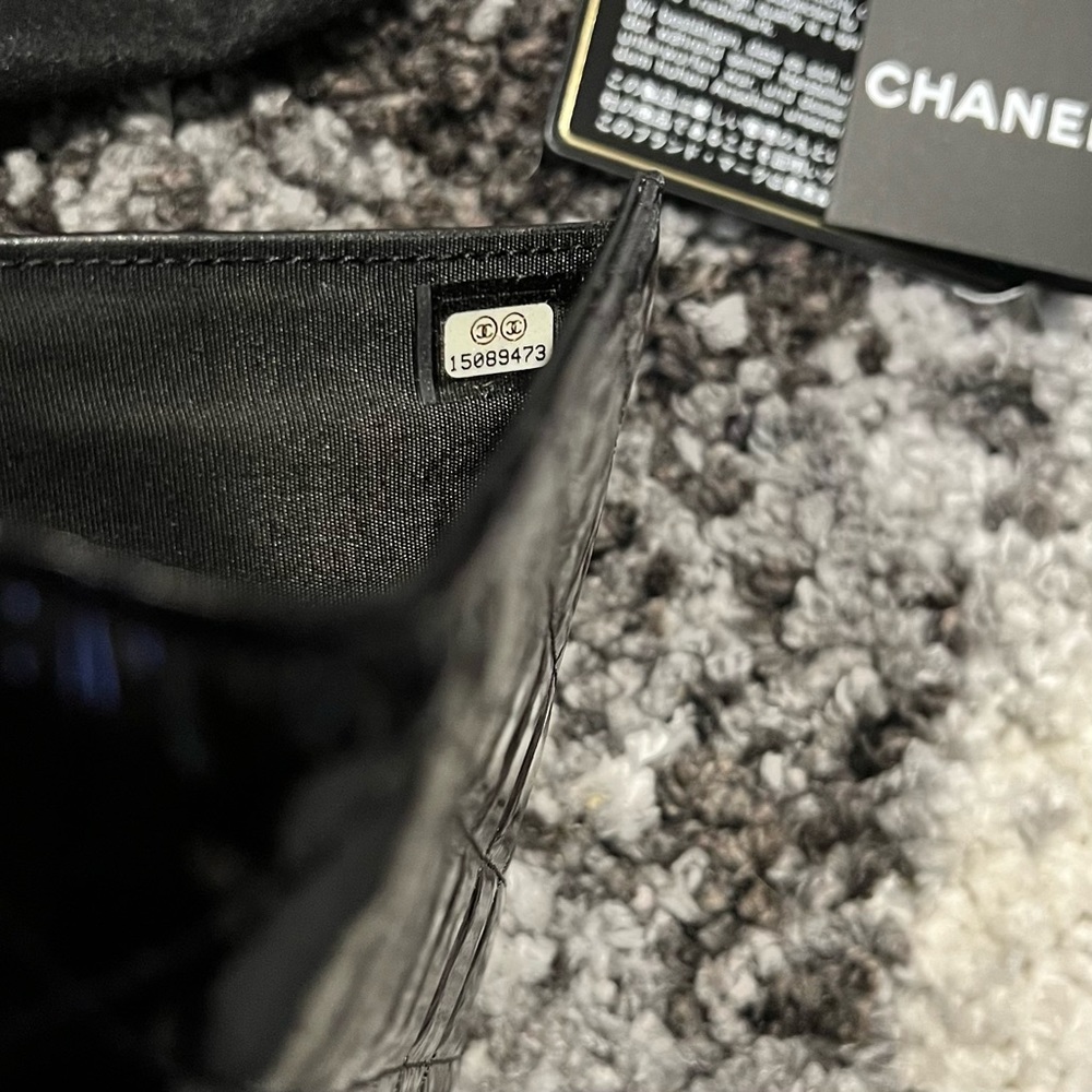 NEW CHANEL Black Long Quilted Patent Leather Wallet (NIB) - Picture 8 of 10